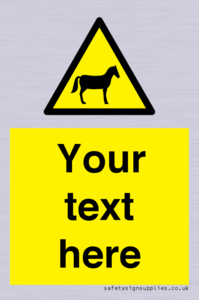 Custom warning horses